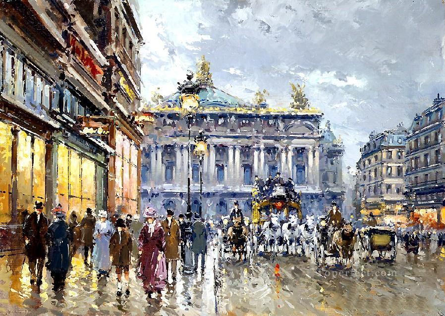 yxj057fD impressionism street scene Paris Oil Paintings
